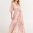 Women's Summer Loose Boho Flowy Wrap V Neck Sleeve Floral Print Long Maxi Dress Floral Pink 3