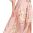 Women's Summer Loose Boho Flowy Wrap V Neck Sleeve Floral Print Long Maxi Dress Floral Pink