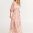 Women's Summer Loose Boho Flowy Wrap V Neck Sleeve Floral Print Long Maxi Dress Floral Pink 4
